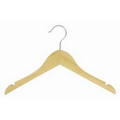 14" Juniors Wooden Dress/Shirt Hanger